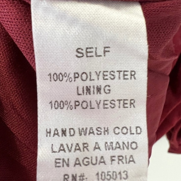 NWT Andree by Unit Long Sleeve Maroon Maxi Dress women's size medium - Picture 8 of 10